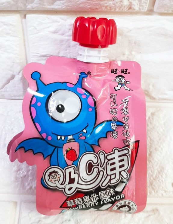 【台灣】吸吸凍-草莓果汁風味 90g/包