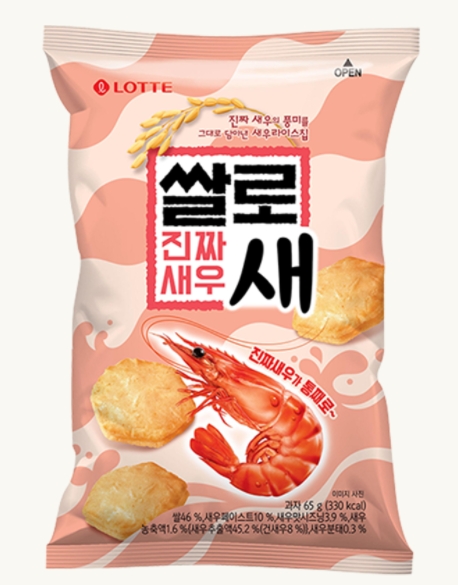 Lotte 樂天- 蝦味米餅 65g/包 