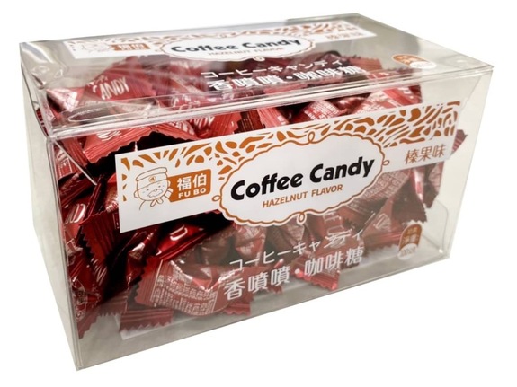 褔伯咖啡糖-榛果味  100g/盒  獨立包裝 奶素  