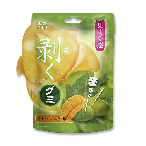 三立-剝皮軟糖(青芒果味) 65g/包