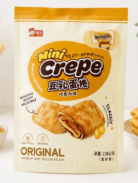 日日旺-豆乳蛋捲 238g/包 蛋奶素